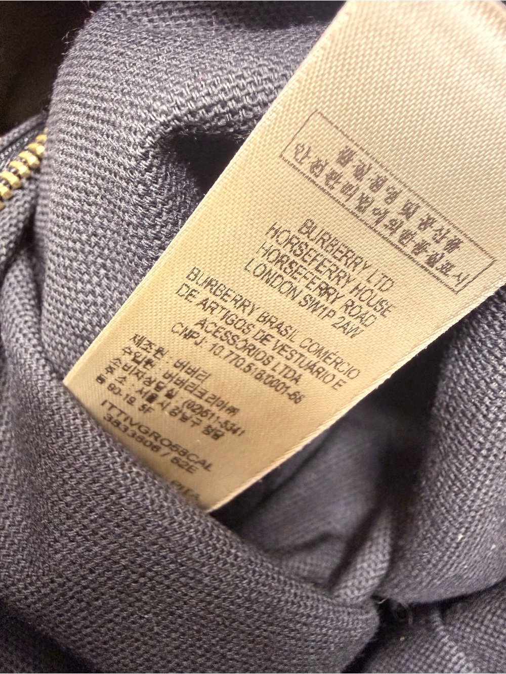 BURBERRY House Check Bowling Bag Brown Leather Handle - Picture 4 of 13